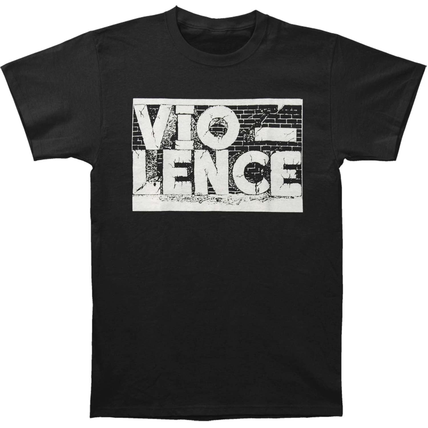 Men s Vio-Lence Logo T-shirt Medium Black XXXL