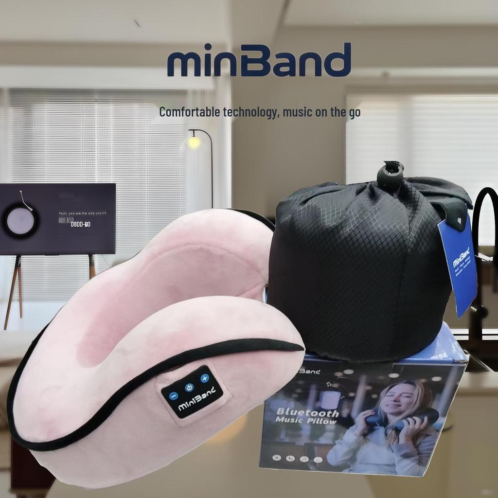 Bluetooth Stereo Music U-Shaped Neck Pillow for Calls and Travel – Perfect for Office, Lunch Break, and Business Trips