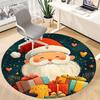1PC Christmas Gifts Office Round Area Rug, Mat Suitable For Office, Under Office Chairs Bedroom Living Room Home Decor, Room Deco