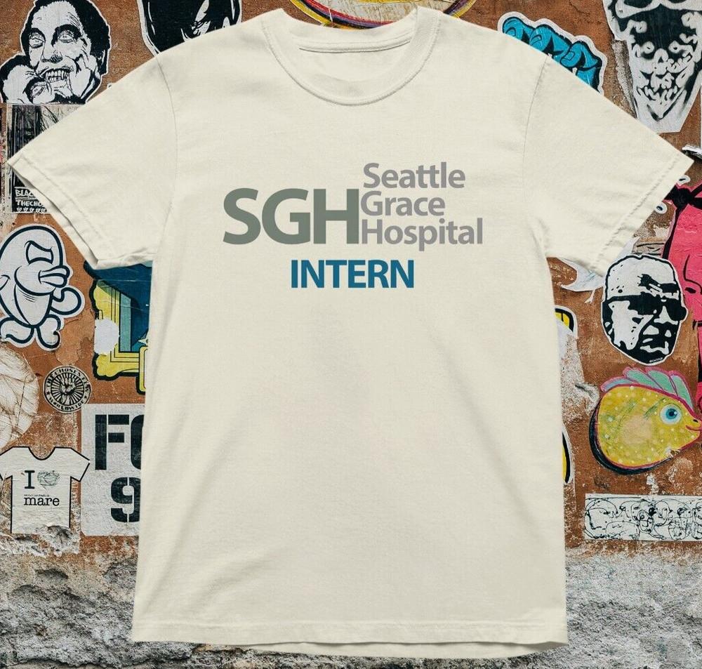 Seattle Grace Hospital Intern T shirt | %100 Cotton Premium Quality Unisex T-Shirt L