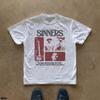 2026 Summer New Release Sinner Movie Retro Poster HighQuality Comfortable and Breathable Mens Printed Roundneck TShirt