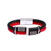 Nordisches Retro-Muster Doppellagiges Lederarmband für Herren
