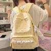 Schoolbag New Schoolbag Korean Version of Literary Small Fresh Wind Junior and High School Students High Value Backpack Large Capacity Casual Backpack