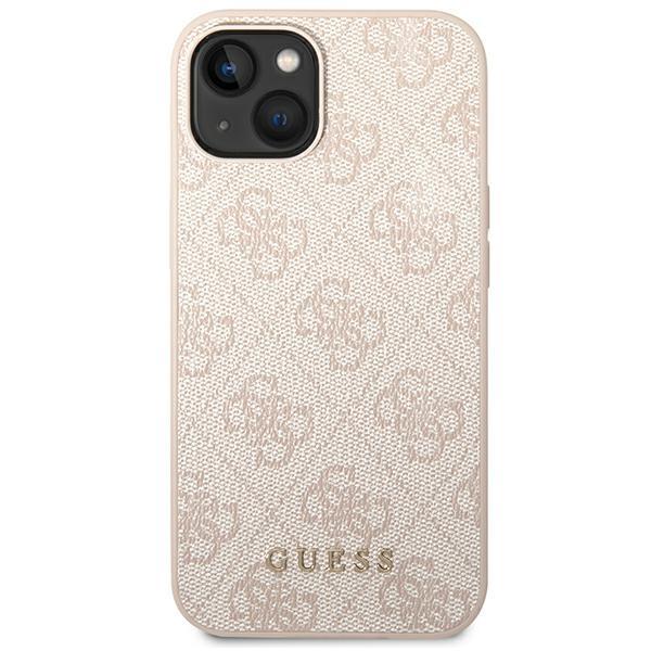 Guess Guhcp14Sg4Gfpi Iphone 14 / 15 / 136.1 Różowy/Pink Hard Case 4G Metal Gold Logo