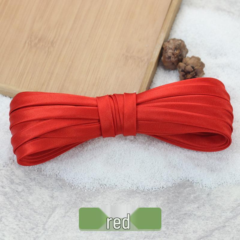 Hengmeihe 0.85cm Satin Cheongsam Hemming Strip: Solid Color, Imitation Silk, Non-Iron Accessories for Women