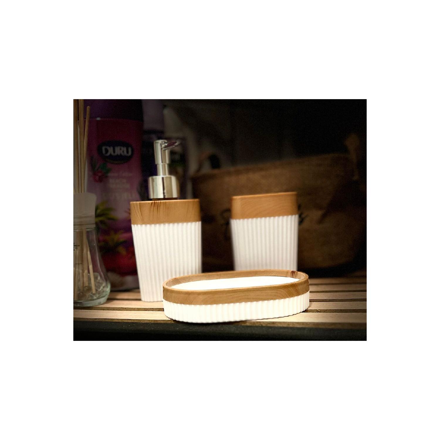 

Набор для ванной из 3 предметов, белый