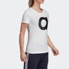 Adidas Neo Letter Print Sports Short Sleeve T-Shirt Women T-Shirts White DU0639