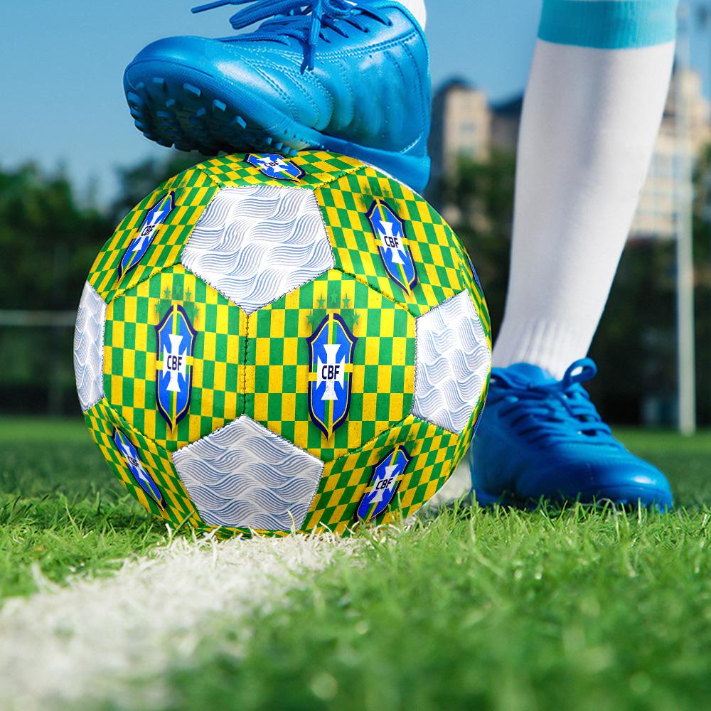 1 Stück Brasilianischer Fußballverband CBF Fußball Fußball Größe 5 Hallenfußball Mode Bunt Hinterhofspiel - Großartig für Sportfans Geschenk