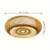 Vintage Bamboo Ceiling Lights Chinese Style Hanging Ceiling Lamp for Living Room Dining Room Kitchen Light Fixture E27 Hanglamp
