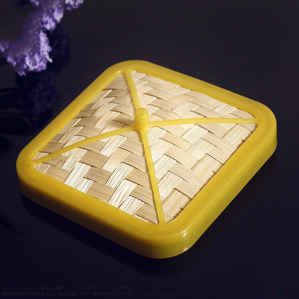 Bamboo Basket Steamer Chinese Sum Rice Cooker Square
