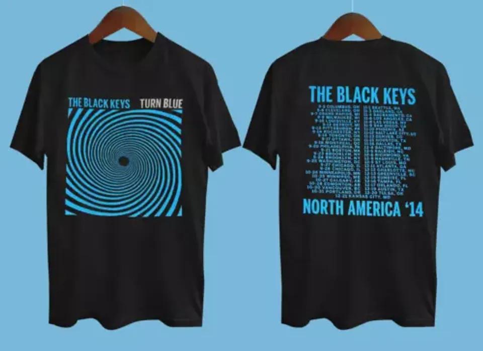 The Black Keys Band Tour Concert Short Sleeve Black Shirt Unisex T-Shirt M