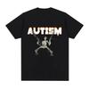 Autism Skeleton Meme T Shirt Humor Funny Skull Men Women Fashion Hip Hop T-shirt Casual Cotton Short Sleeve Harajuku T-shirts