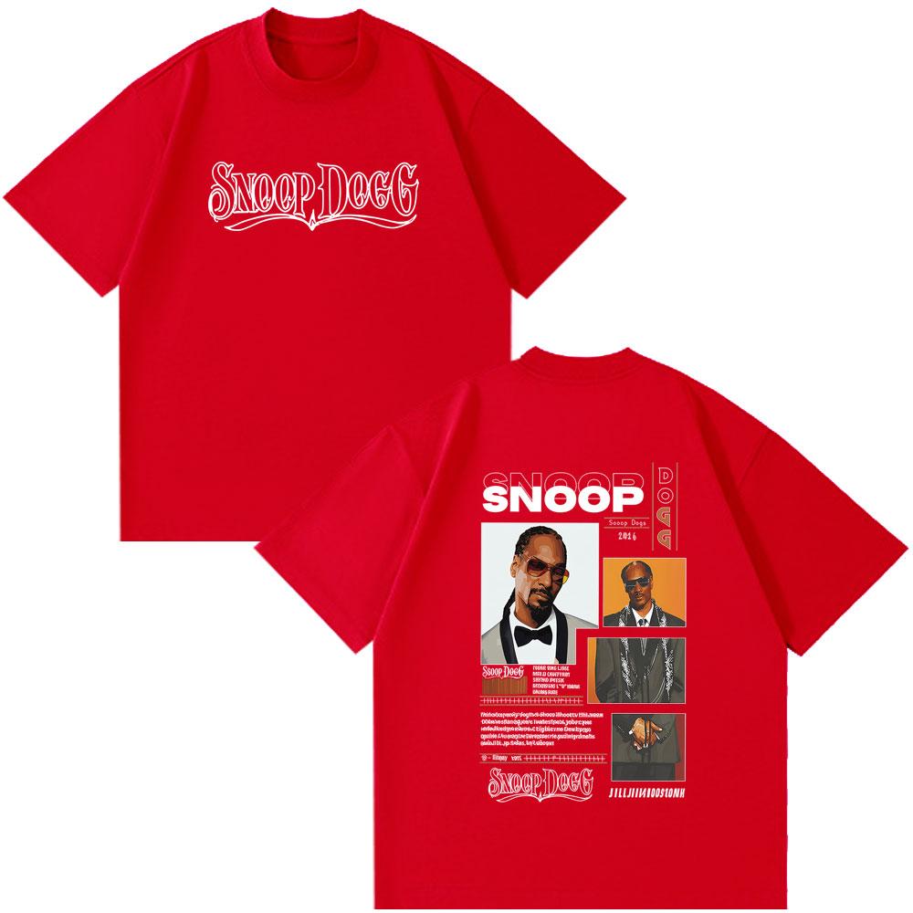 

Snoop Dogg Back Printing T Shirt Couple Cotton Tee Hip Hop Casual Tshirts Summer Clothing Unisex Tshirt Unisexga Clothe Couple Tops S
