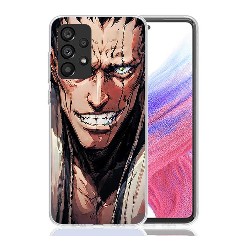 Zaraki Kenpachi Bleach Phone Case for Samsung Galaxy A52 A51 A50S A12 A22 A32 A72 A10S A30S A31 A71 Note 20 Ultra 10 Plus S10 Ga