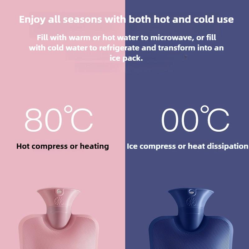 1000/2000Ml Hot Water Bottles Bag Water-filling Hot-water Bag for Female Warm Belly Hands and Feet Keep Warmer Christmas Gift