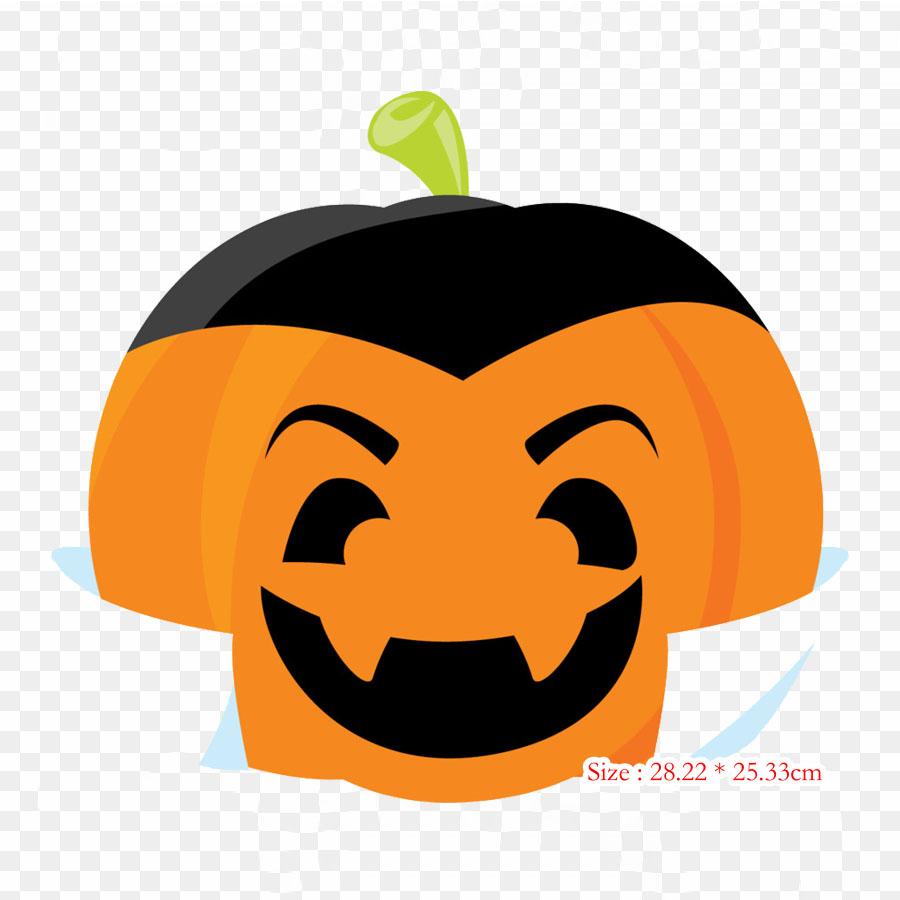 Calabazas Psd Pumpkin Iron on Heat Transfer Printing Vinyl Patches Sticker for Clothes DIY Appliques Washable Patches