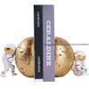 Unique European Style Book Stand with Astronaut Figurine for Office Desk Accessories