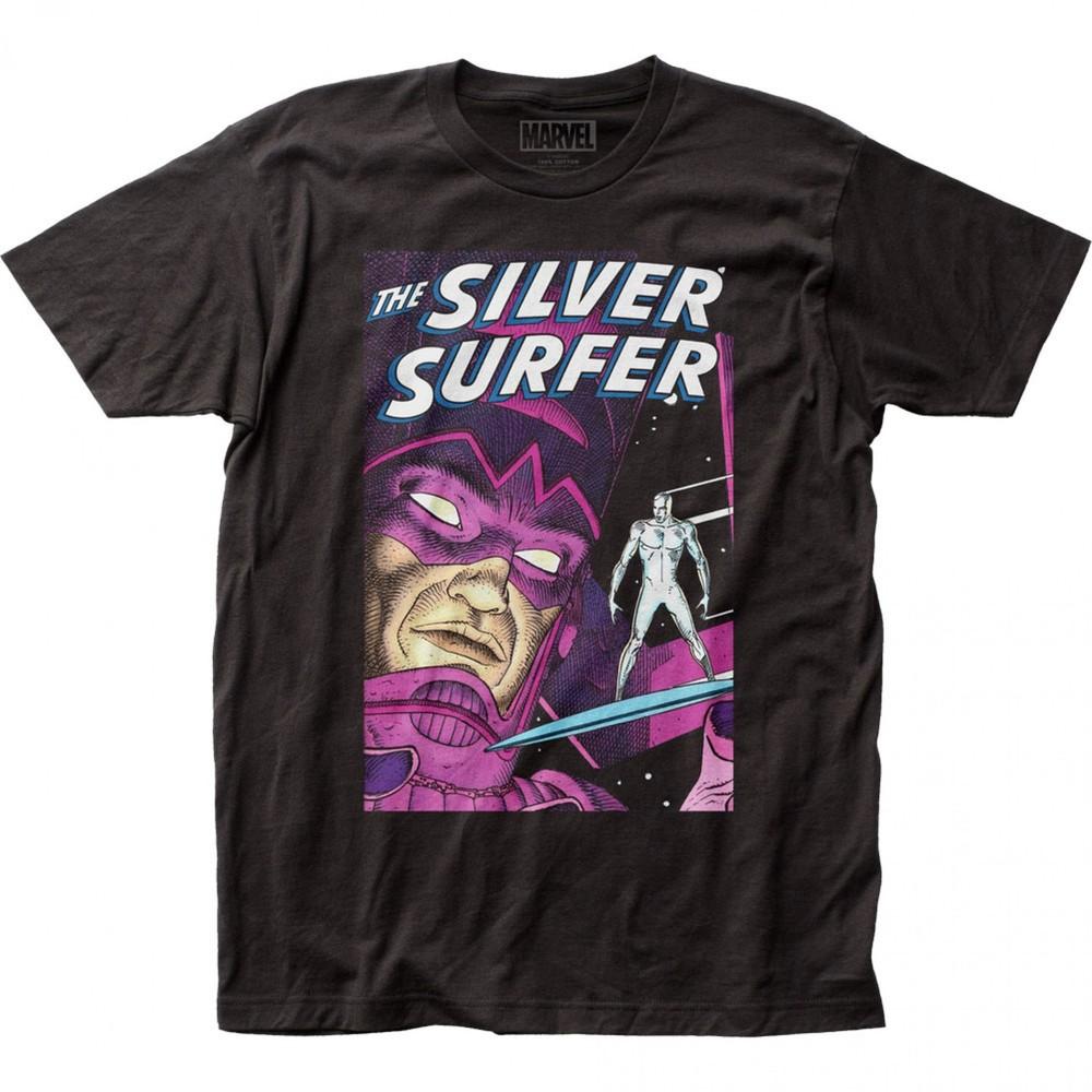 

Silver Surfer And Galactus Parable T-Shirt Size S-5XL Unisex T-Shirt XXXL