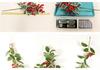 Hong Yu Christmas Wreath: Red Berry & White-Edged Leaf Decorative Hanging