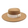 Hat Women'S Season Versatile Wool British Vintage French Celebrity Winter Felt Hat Hepburn Jazz Top Hat