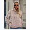 Flash Velvet Autumn and Winter New Women's Plush Jacquard Fabric Long-sleeved Loose Hooded Pullover Sweater