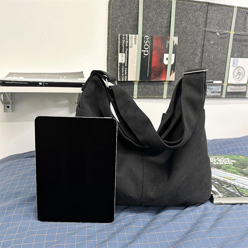 Borsa a Spalla Monocolore Unisex Grande Capacità Borsa a Tracolla per Pendolari
