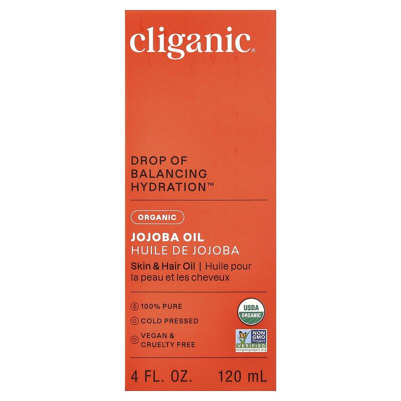 Organic Jojoba Oil, For Oily & Combination Skin, 4 Fl Oz (120 Ml)