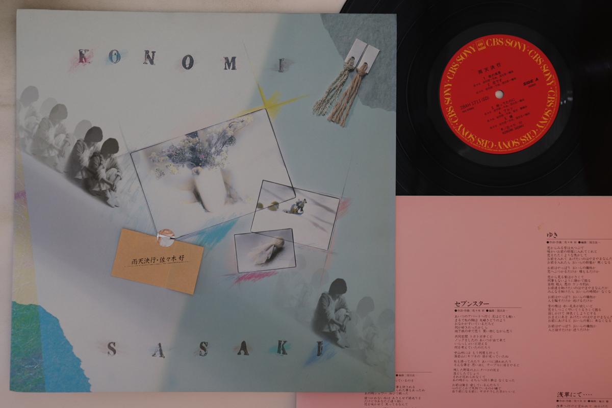 

LP Record KONOMI SASAKI - Utenkekko 28AH1711 CBS SONY 1984 Japan Japanese Pop/Rock Used