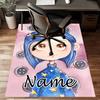 Custom Coraline Mat Personalized Name, Polyester Washable Indoor Entryway Rug, Gift for Christmas, Easter, Thanksgiving Day