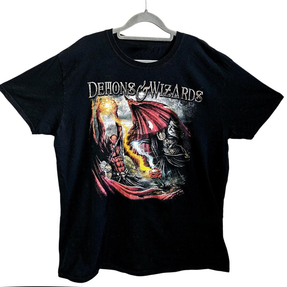 Demons & Wizards Black Metal Tee Heavy Cotton Shirt UU1012 Unisex T-Shirt XXXL