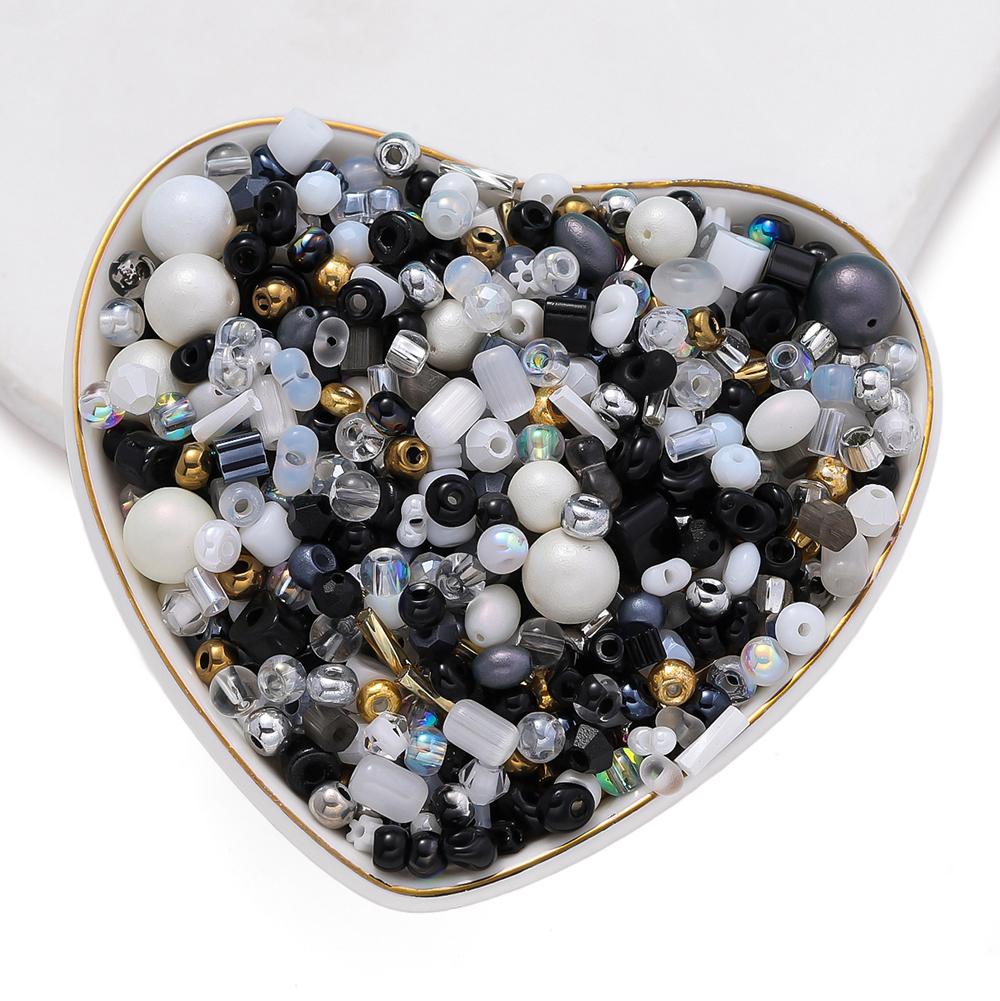 10g Marge rotunde din sticlă fațetată amestecate, distanțiere libere, sticlă de cristal, perle, articole pentru artizanat, pentru realizarea bijuteriilor, accesorii pentru brățări DIY