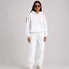 Couple Matching Hooded Tracksuit Set for Spring and, Color Thick Pullover Athletic Sweatsuit for Men and Women