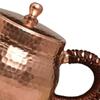 Copper Teapot Loose Leaf Tea Maker 200ml Side Handle Tea Ceremony Accessory Tea Kettle for Household Home Office Party Picnic