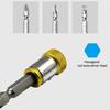 Universal Screwdriver Magnetic Ring, Non-slip Powerful Aluminum Alloy Screwdriver Magnetizer Screw Holder