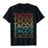 Retro Vintage Tacos Tuesday Mexican Food Party Funny Gift T-Shirt Comics T Shirts For Adult Cotton Tees Holiday Plain