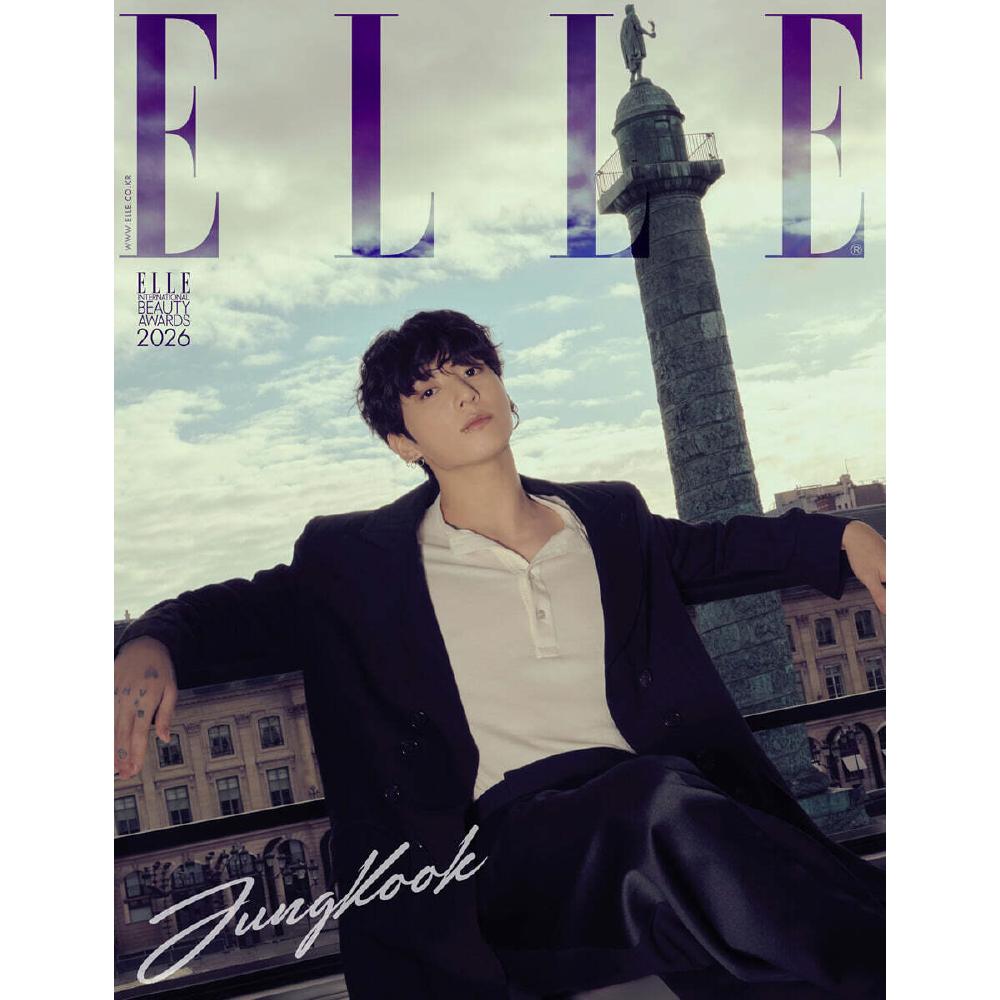 Revista ELLE Ianuarie 2026 Copertă BTS Jung Kook