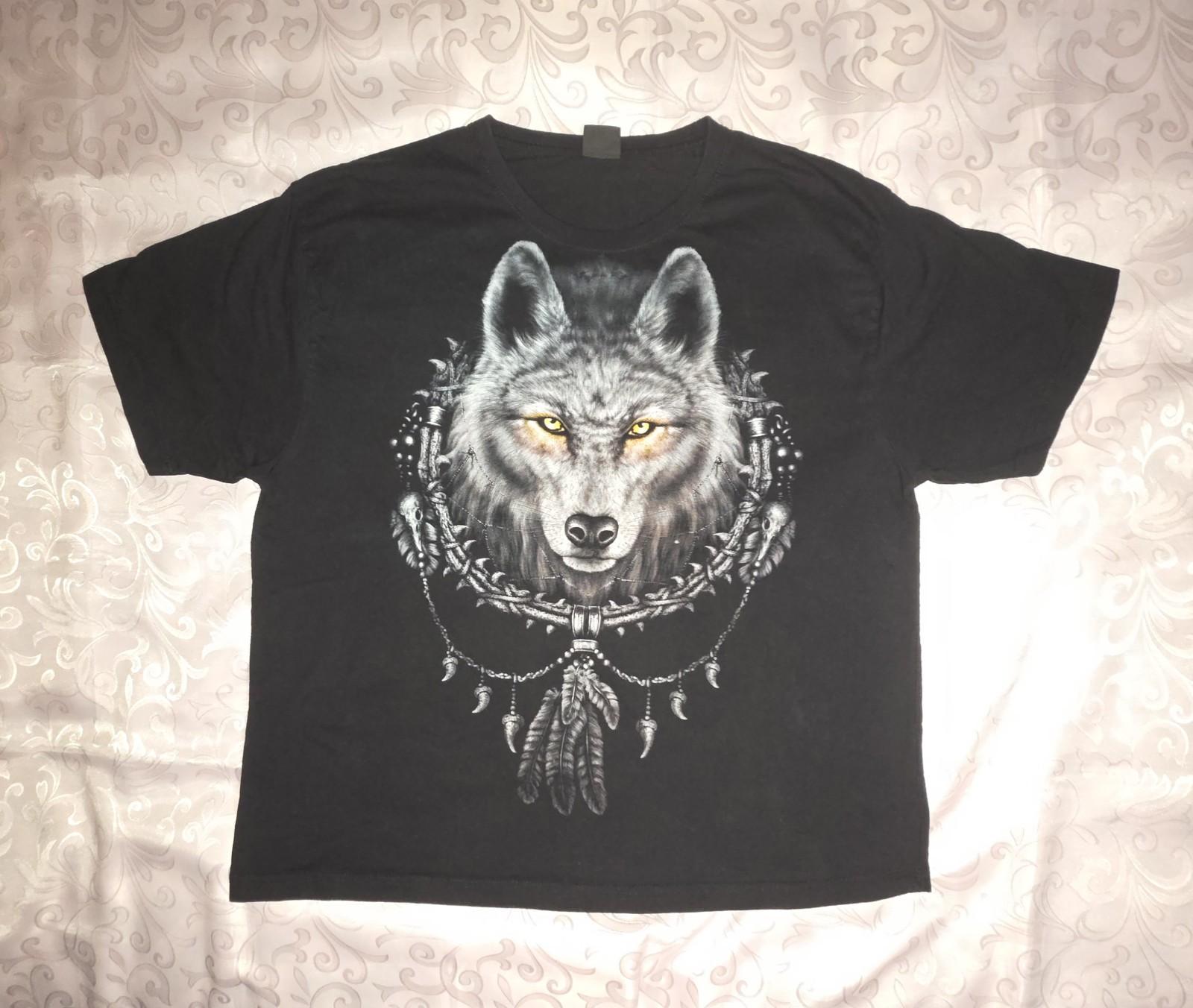 Spiral Direct Wolf Dreams Double-sided Tshirt Fit Men 3XL Aminal Native American Unisex T-Shirt M