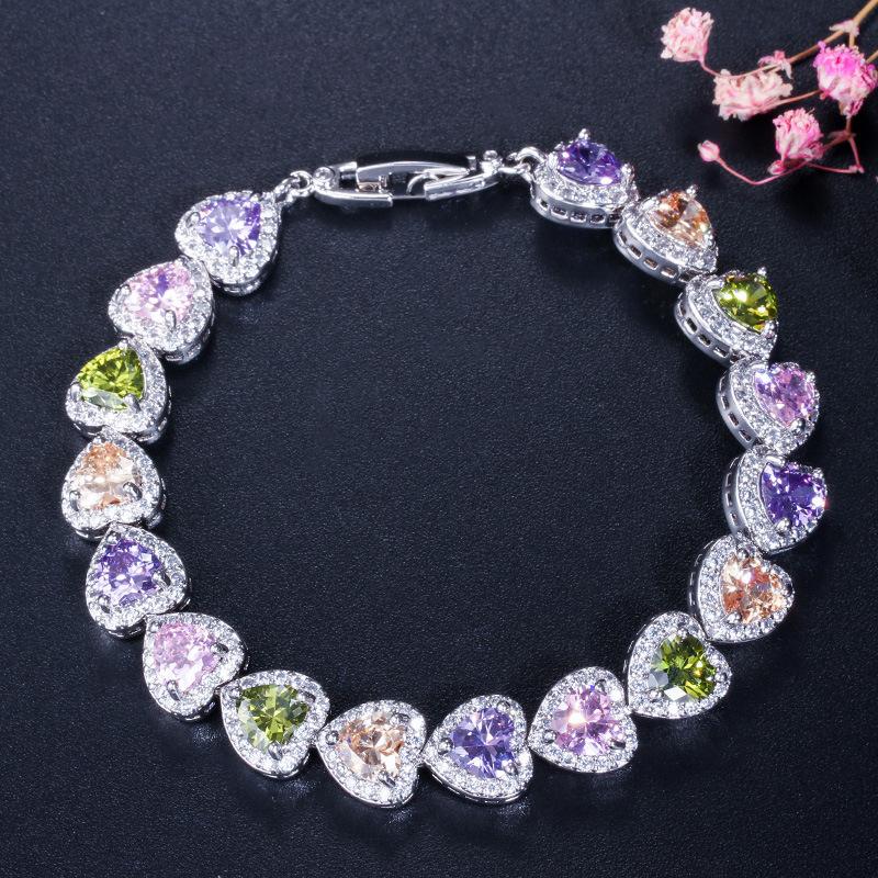 Jewelry, Exquisite 3A Zircon Bracelet, High-End Micro-Inlaid Hand Jewelry.