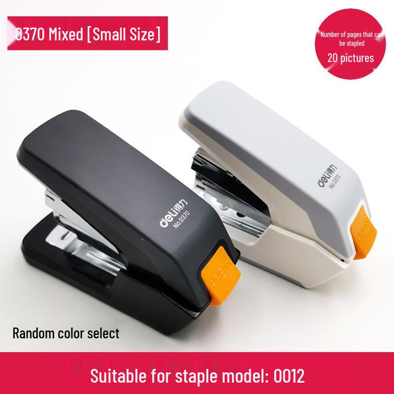 Deli Stationery Student & Office Labor-Saving Stapler, Large & Medium Sizes, Thickened Design