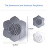 Bathroom Flower Silicone Tray Dish Drain Rack Dispenser Handmade Bath Supplies