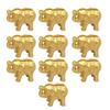 Set de 10 porte-noms dorés pour tables, porte-numéros de table forme éléphant doré pour réceptions et banquets