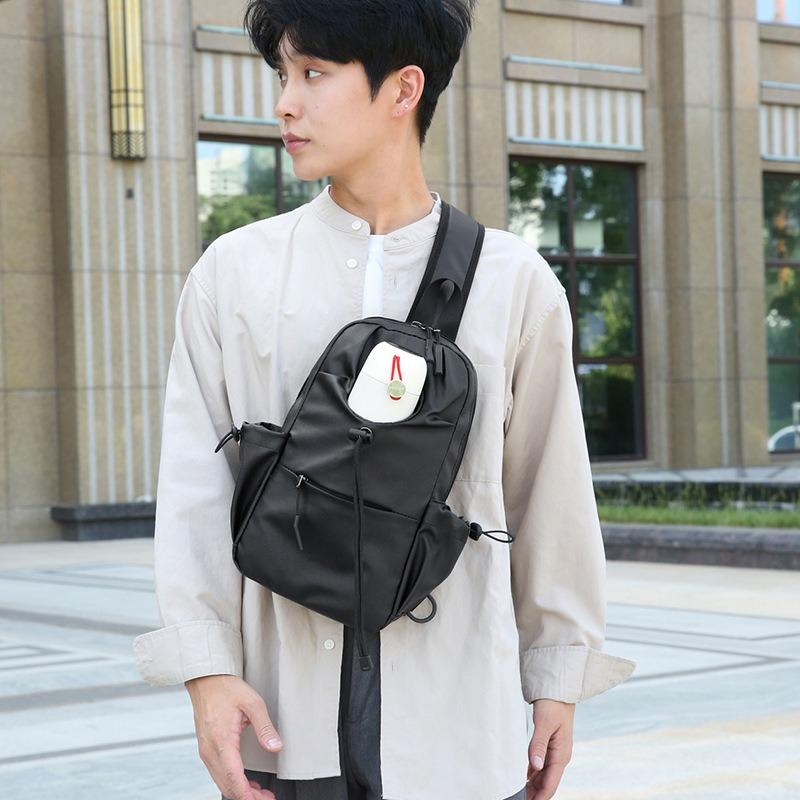 

Нагрудная сумка мужская новая модная крутая рюкзак деловая для отдыха многофункциональная деловая поездка путешествие на плечо сумка-мессенджер Below 20L синий