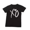 The Weeknd XO podstawowe Logo Przedrukowane Czarny T-shirt Pełny Rozmiar S-4XL