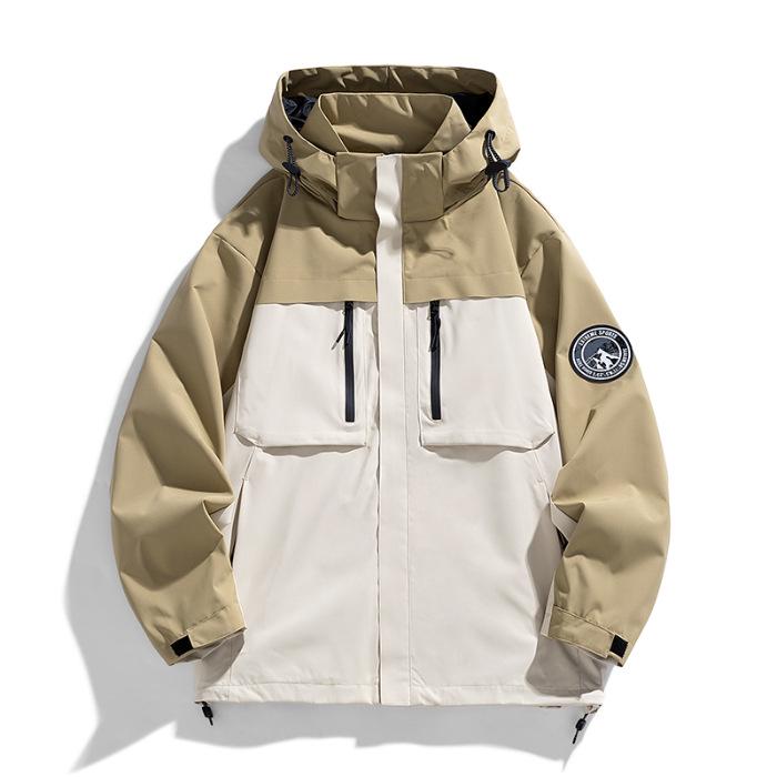 Хлопковая ветровка для активного отдыха: Однослойная водостойкая куртка для альпинизма M