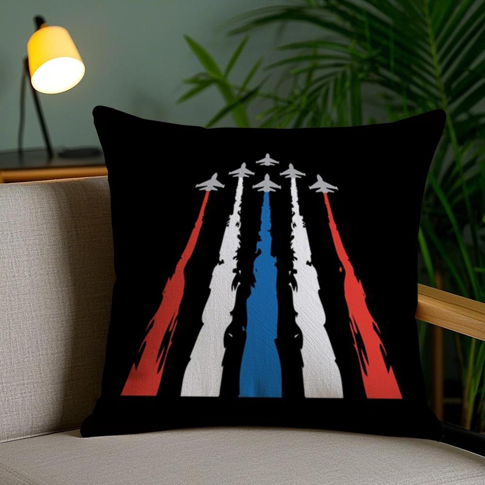 Classic Film T-Top Gun Cushion Cover Soft Short Plush Double-Sided Printing Home Decor Machine Washable Pillow Case Gift