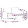 Vidaxl Sofa 2-Osobowa, Brązowy, 120 Cm, Tapicerowana Aksamitem