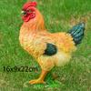 Resin Statue Simulation Poultry Chicken Rooster Hen Model Figurines Landscape Sculpture Courtyard Garden Decoration