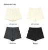 Women's High-Waist Woolen Bootcut Shorts - Slimming & Butt-Lifting A-Line Design, Versatile for Spring.