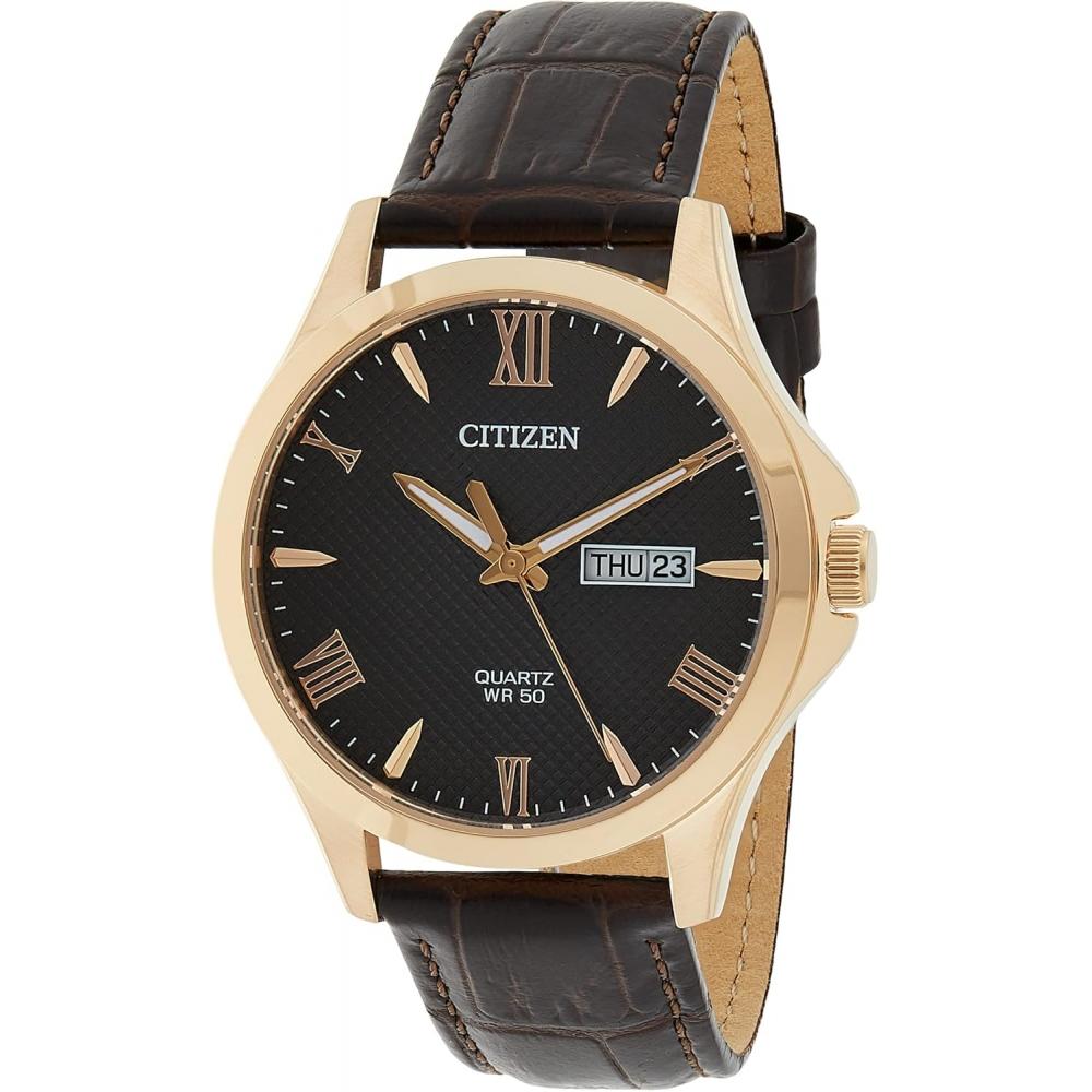 

[Citizen] men s watch Analog Quartz Men s Day and Date Watch BF All Year BF2023 01H Mens Brown