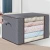 1Pc Portable Large Capacity Quilt Storage Bags Quilted Clothes Organizer with Visual Window, Perfect Home Finishing Storage Bag
